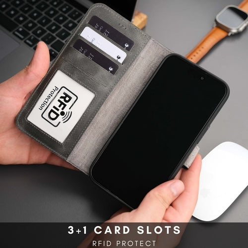 Casper iPhone 16 Pro Wallet Case Leather MagSafe