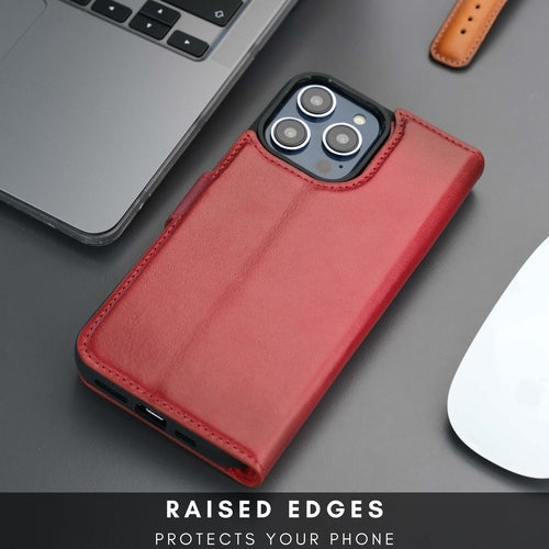 Casper iPhone 16 Pro Wallet Case Leather MagSafe