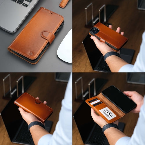 Casper iPhone 16 Pro Wallet Case Leather MagSafe
